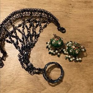 Black Beaded Slave Bracelet